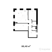КД Seneca — 3-ком 86,5 м² (от 106 370 400 тг)