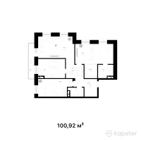 КД Seneca — 3-ком 100,9 м² (от 124 131 600 тг)