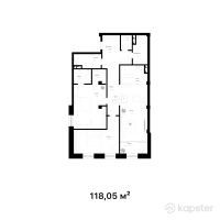 КД Seneca — 3-ком 118,1 м² (от 145 201 500 тг)