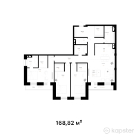 КД Seneca — 4-ком 168,8 м² (от 207 648 600 тг)