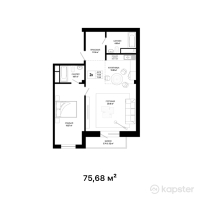 КД Citadel — 3-ком 75,7 м² (от 31 785 600 тг)