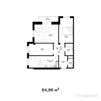 КД Citadel — 4-ком 85 м² (от 35 683 200 тг)