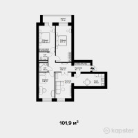 ЖК Geneva — 4-ком 101,9 м² (от 43 817 000 тг)