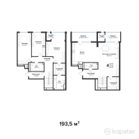 ЖК Silver Hills — 5-ком 193,5 м² (от 135 450 000 тг)