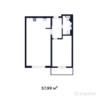ЖК Atlant — 1-ком 58 м² (от 17 686 950 тг)