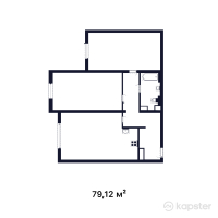 ЖК Atlant — 2-ком 79,1 м² (от 24 131 600 тг)