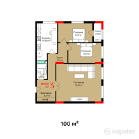 ЖК AB-Residence — 3-ком 100 м² (от 67 000 000 тг)