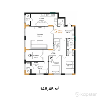 ЖК AB-Residence — 4-ком 148,5 м² (от 99 461 500 тг)