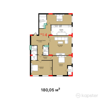 ЖК AB-Residence — 4-ком 180,1 м² (от 120 633 500 тг)