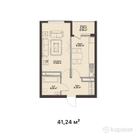 ЖК Anayat — 1-ком 41,2 м² (null)
