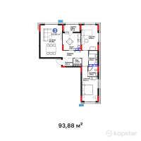 ЖК GreenLine.Atmosfera — 3-ком 93,9 м² (null)