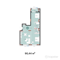 ЖК Mangilik Park — 3-ком 90,4 м² (от 50 646 400 тг)