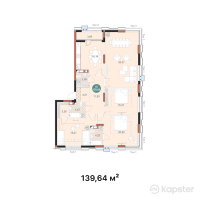 ЖК Mangilik Park — 4-ком 139,6 м² (от 78 198 400 тг)