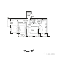 ЖК Centrium — 3-ком 101 м² (от 77 242 050 тг)