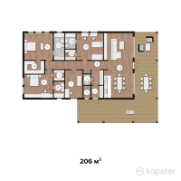 ЖК Country Club — 5-ком 206 м² (от 133 900 000 тг)