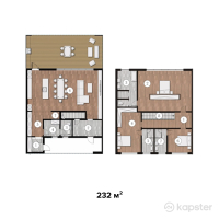 ЖК Country Club — 5-ком 232 м² (от 150 800 000 тг)