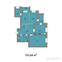 ЖК Tumar Deluxe — 3-ком 131,8 м² (от 67 897 600 тг)