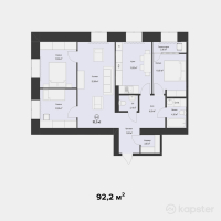 ЖК Dezi Park — 4-ком 92,2 м² (от 32 270 000 тг)