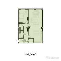 Апартамент отель Caspian Deluxe — 2-ком 108 м² (от 59 422 100 тг)
