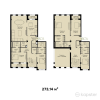 Апартамент отель Caspian Deluxe — 5-ком 273,1 м² (от 150 227 000 тг)