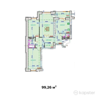 ЖК Австрийский — 3-ком 99,3 м² (от 35 733 600 тг)