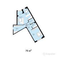 ЖК Мирадж — 2-ком 75 м² (от 30 000 000 тг)