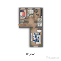 ЖК Fatima — 3-ком 111,4 м² (от 25 622 000 тг)