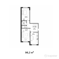 ЖК Asyl Park — 2-ком 96,2 м² (от 36 556 000 тг)
