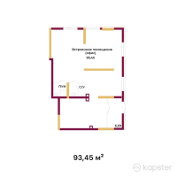 ЖК Altyn Saulet — 4-ком 93,5 м² (от 31 118 850 тг)