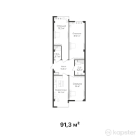 ЖК QADAM — 3-ком 91,3 м² (null)