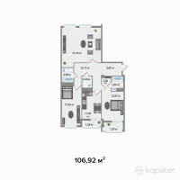 ЖК Asylym — 3-ком 106,9 м² (от 55 063 800 тг)