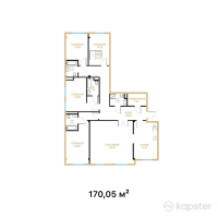 КД Tau Residence — 5-ком 170,1 м² (от 136 040 300 тг)