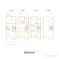 КД Tau Residence — 5-ком 293,2 м² (от 234 520 000 тг)