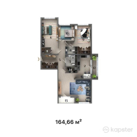 ЖК Ilan Tower — 4-ком 164,7 м² (от 98 796 000 тг)