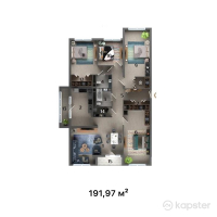ЖК Ilan Tower — 5-ком 192 м² (от 115 182 000 тг)