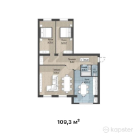 ЖК Мунара — 3-ком 109,3 м² (от 19 674 000 тг)