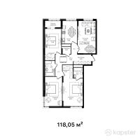 ЖК Tumar Club — 4-ком 118,1 м² (от 63 784 800 тг)