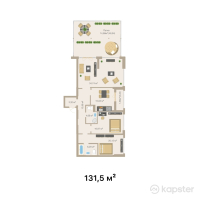 ЖК Ferrum City — 4-ком 131,5 м² (от 60 582 050 тг)