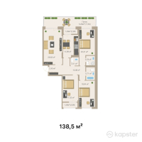 ЖК Ferrum City — 4-ком 138,5 м² (от 63 806 950 тг)
