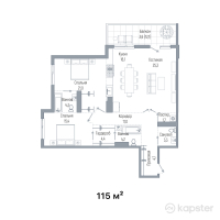 ЖК Benelux — 3-ком 115 м² (от 172 500 000 тг)