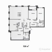 ЖК Asylym Park 1 — 4-ком 158 м² (от 78 684 000 тг)