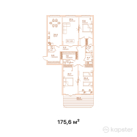 ЖК Vendome — 4-ком 175,6 м² (от 177 356 000 тг)
