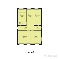 ЖК Good life — 4-ком 117,1 м² (от 46 840 000 тг)
