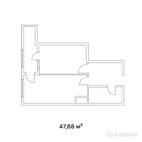 ЖК Irtysh Riverside — 2-ком 47,7 м² (от 18 118 400 тг)