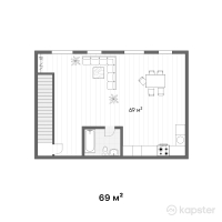 КГ Оазис — 1-ком 69 м² (от 28 980 000 тг)