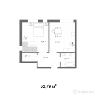 Таунхаус Sunday Terrace — 2-ком 52,8 м² (от 27 714 750 тг)