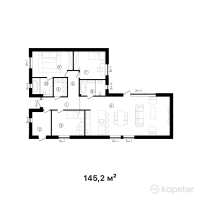 ЖК Ulus City — 4-ком 145,2 м² (от 87 120 000 тг)