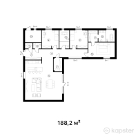 ЖК Ulus City — 4-ком 188,2 м² (от 112 920 000 тг)