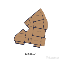 КД на Жамакаева — 4-ком 147,9 м² (от 162 668 000 тг)