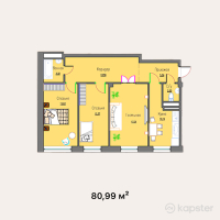 ЖК Nomad City — 3-ком 81 м² (от 31 586 100 тг)